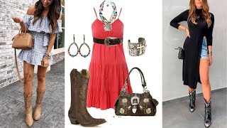 IDEAS PARA USAR BOTAS VAQUERAS EN VERANO 2022💥IDEAS TO WEAR COWBOY BOOTS IN SUMMER 2022 [upl. by Rimola716]