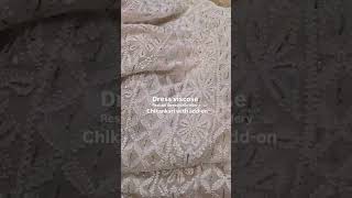 dress material viscose with resham thread chikankari lucknowi shorts [upl. by Asiluj]