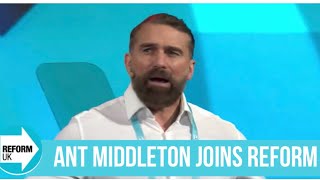 Ant Middleton Joins Reform Party [upl. by Ocirema]