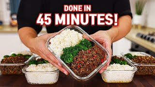 This Ground Beef Bulgogi Meal Prep Will Change Your LIFE Done In 45 Minutes [upl. by Neela]