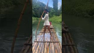 Jamaica vlog 2  Bamboo Rafting travel travelvlog imonvacation vacation holidayinnresort vlog [upl. by Ecreip]