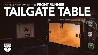 FrontRunner Drop Down Tailgate Table Install on the Jeep JKU [upl. by Latif]