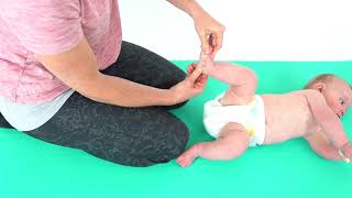 Baby Development  Talipes  MidFoot Stretch [upl. by Enehs]