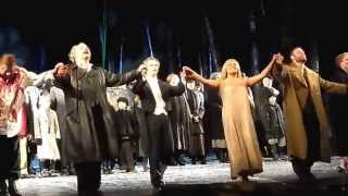 Final bows in Macbeth with Anna Netrebko and Željko Lucic’ 10042014 [upl. by Neelahs]