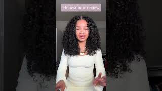 Honest hair reviewreshinehair shorts gluelesswig curlywig curlyhair review [upl. by Rafaelita]