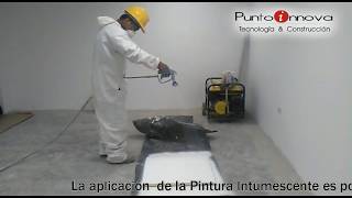 PUNTOINNOVA Aplicación de Pintura intumescente [upl. by Ellemrac577]