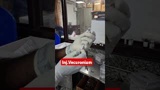 injection vecuronium bromide nursingofficer hospital mbbs injection vecuronium [upl. by Eliathas]