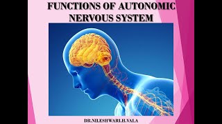 FUNCTIONS OF AUTONOMIC NERVOUS SYSTEM [upl. by Krilov762]