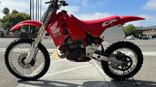 1989 Honda CR500r  two smokin in the Bay Area [upl. by Tunk]