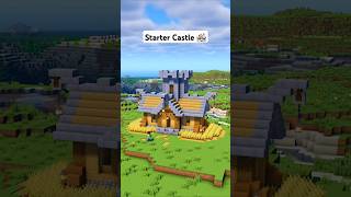 Minecraft Starter Castle 🏰 minecraft [upl. by Clementina]