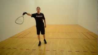 Four Types of Racquetball Lob Serves Part 1  The StraightIn Lob [upl. by Skantze216]