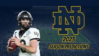 Reviewing Notre Dames 2023 Football Schedule [upl. by Garfinkel605]