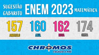 Gabarito ENEM 2023 CHROMOS  Prova Amarela Questão 157  Matemática [upl. by Yasmeen]