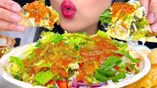 ASMR GIANT BURRITO BOWL asmr eating mukbang [upl. by Yemrots]