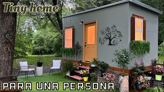 ‼️la MEJOR CASITA PEQUEÑA para UNA PERSONA  TINY HOME TOUR‼️ [upl. by Shedd235]