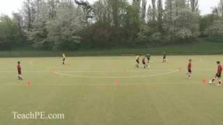 Soccer Drills  Fun and Games  Chase Drill [upl. by Yelehsa]