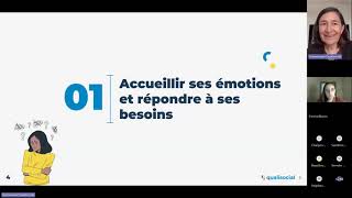 Webinaire Charge émotionnelle  Comment améliorer gestion des émotions ou intelligence émotionnelle [upl. by Anafetse496]