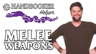 Handbooker Helper Melee Weapons [upl. by Inar]