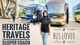 Heritage Travels sleeper Coach Bus  Dhaka to Coxs Bazar  Bus Lover  Sleeper Coach [upl. by Ellatsyrc]