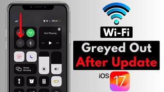 How To Fix iPhone WiFi Grayed Out After iOS 17 Update  WiFi Grayed Out iPhone [upl. by Gerrald]