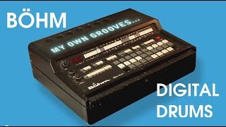 BÖHM DIGITAL DRUMS Vintage Drum MachineAnalog Accompaniment 1983  HD DEMO [upl. by Revolc844]