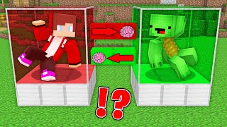 How JJ and Mikey Swap The Brains in Minecraft  Maizen [upl. by Hansiain]