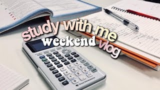 weekend vlog  stressing out about math  revisign [upl. by Ydde]