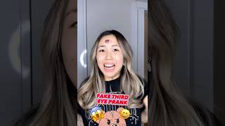 FAKE THIRD EYE PRANK shorts iribabyworld prank [upl. by Richel]