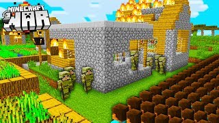 raiding another RIVAL Minecraft players VILLAGE Minecraft War 2 [upl. by Ellen]