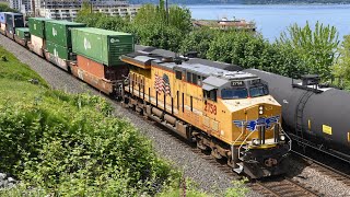 Union Pacific Intermodal Trains [upl. by Folberth183]