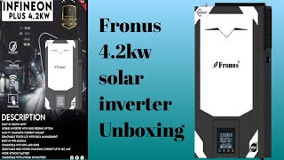 infineon plus 42 kw Fronus inverter Unboxing [upl. by Acilef]