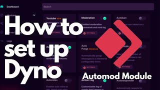 How to setup Dyno Discord Bot  Automod Module [upl. by Ahsilef]