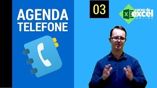 Como fazer uma agenda telefônica no Excel  Parte III  Uso do PROCV [upl. by Annairam655]