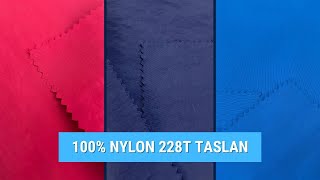 100 Nylon 228T Taslan Fabric  Textile Suppliers [upl. by Seravaj]