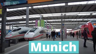 Walking in München Hauptbahnhof  Munich Central Station 4k Ultra HD 60fps [upl. by Jeffy]