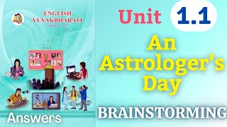 An astrologers day class 12 English unit 11 brainstorming solutions [upl. by Akihdar]