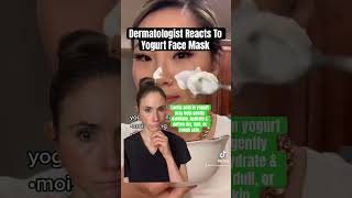 Dermatologist reacts to yogurt face mask dermatologist [upl. by Aarika609]