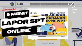 Cara Lapor SPT Tahunan Pribadi Online Tutorial Efiling 2024 [upl. by Acissey]