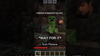 CREEPER IN MINECRAFT😤😂 minecraftshorts [upl. by Zeidman532]