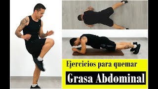 Ejercicios para quemar grasa abdominal en casa rápido [upl. by Cicero]