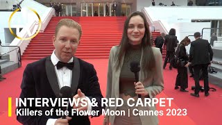 Killers of the flower moon I interviews amp red carpet I Cannes 2023 [upl. by Wiatt]