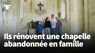 Ils rénovent une chapelle abandonnée en famille [upl. by Lehcnom]