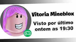 A VITORIA MINEBLOX VOLTOU PRO ROBLOX [upl. by Novick501]