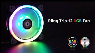 Thermaltake Riing Trio 12 LED RGB Radiator Fan TT Premium Edition [upl. by Aitnas742]