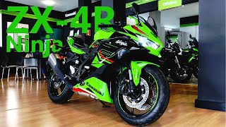 NOVA KAWASAKI NINJA ZX4R 2024 em Detalhes 400CC l 4 CILINDROS [upl. by Venn]