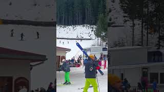 Bulgaria SKI resort snowboarding Gondola Bansko top attraction winter travel ski bulgaria bansko [upl. by Cassie]