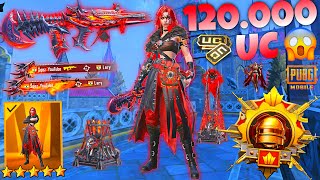 120K UC🤯 I PLAYED With NEW Feral Ravager SET amp Lv 7 HIT EFFECT Abyssal Howl  AUG🔥  PUBG MOBILE [upl. by Willie722]