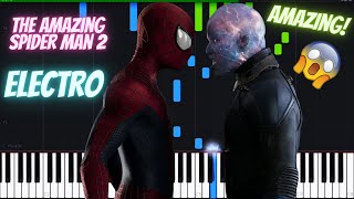 Electro Theme Hard The Amazing Spider Man 2 Piano Cover Tutorial [upl. by Seerdi859]