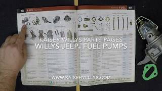 Single and Dual Action Fuel Pumps  Kaiser Willys Jeep Parts [upl. by Acisseg687]