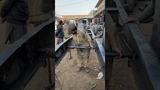 Truck Chassis straightening by Homemade Tools [upl. by Nahrut620]